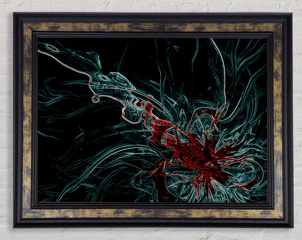 Infusion Red Framed Print