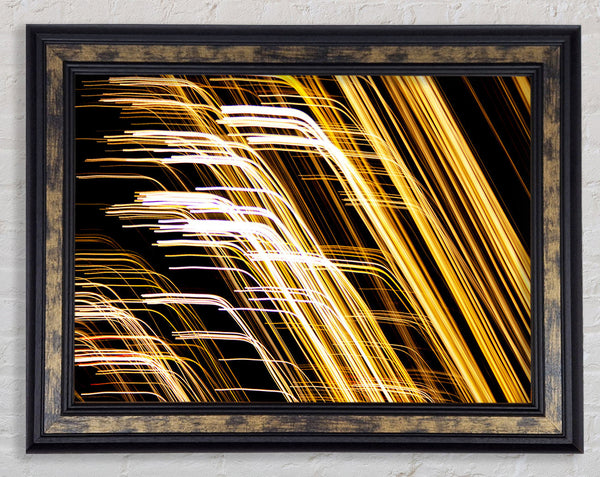 Intense Golden Light Framed Print