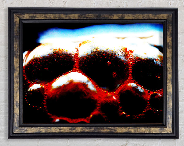 Lava Bubbles Framed Print