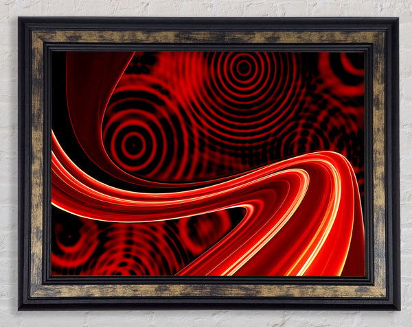 Lava Timeline Framed Print
