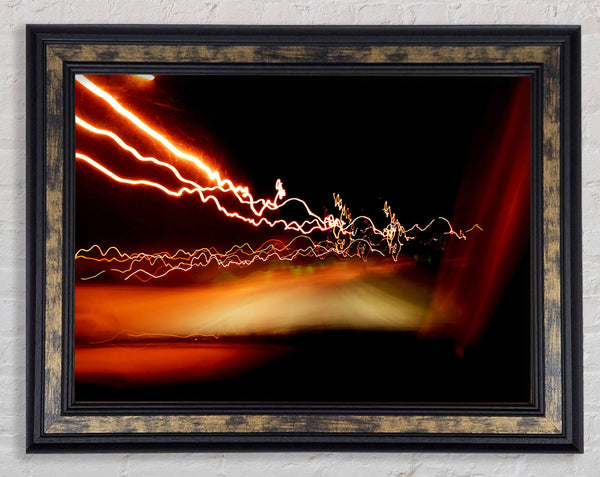 Lightning Fast Framed Print