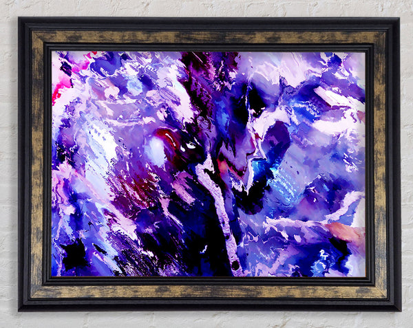 Lilac Nebular Framed Print