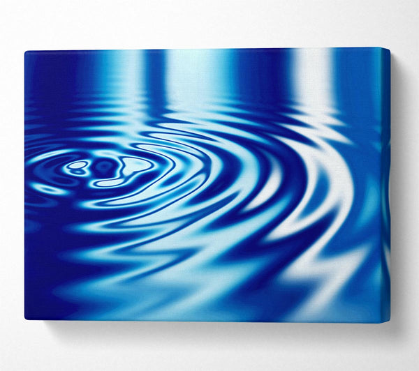  A Canvas Print of Liquid Blue Ripples Canvas Print