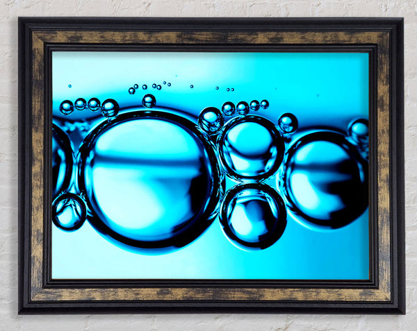 Liquid Bubbles Framed Print
