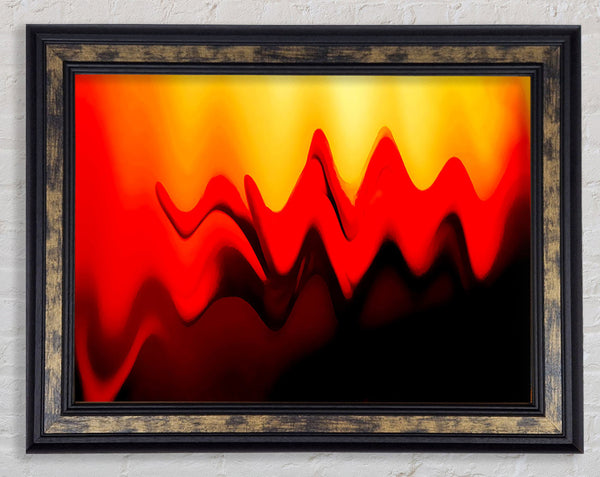Liquid Fire Framed Print