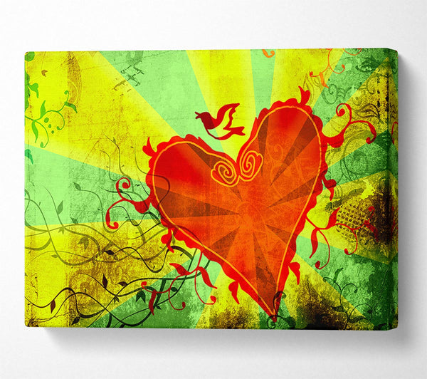  A Canvas Print of Love Of The Heart Canvas Art