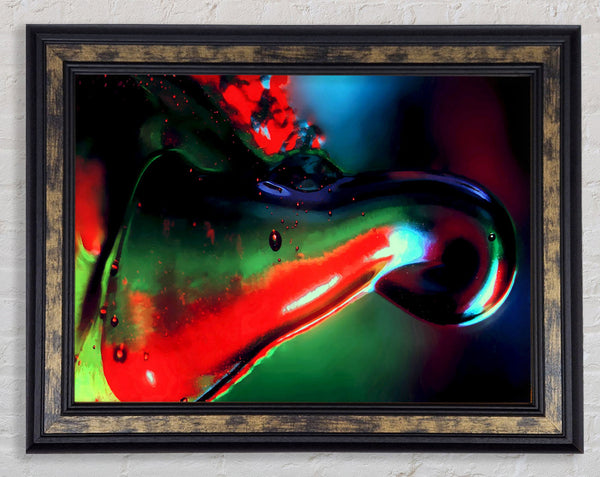 Melting Colours Framed Print
