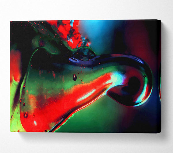  A Canvas Print of Melting Colours Canvas Print