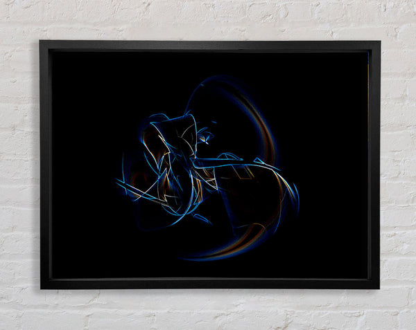 Neon Whisper Framed Print