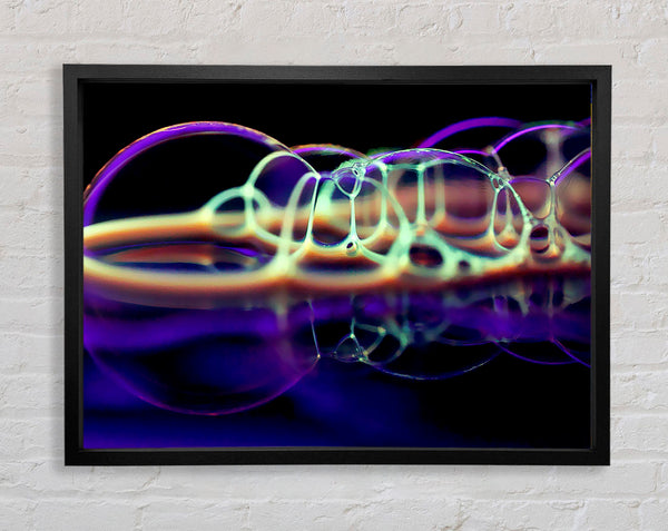 Oil Bubbles Framed Print