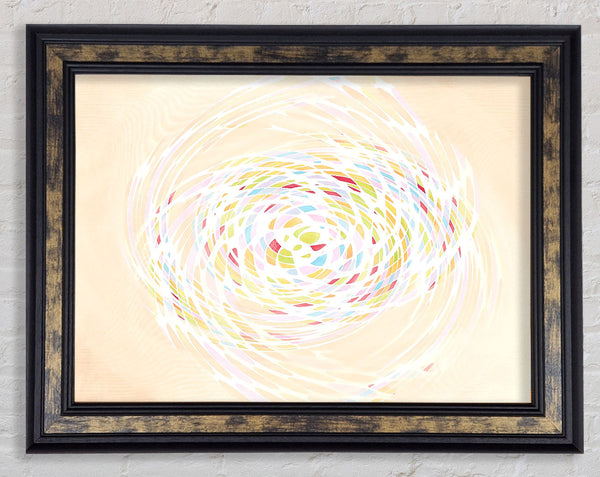 Pastel Swirl Framed Print