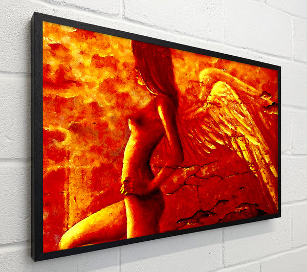 Orange Angel Wings