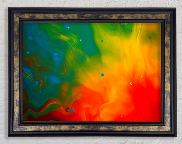 Paint Flames Framed Print