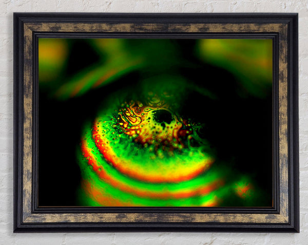 Piercing Green Framed Print