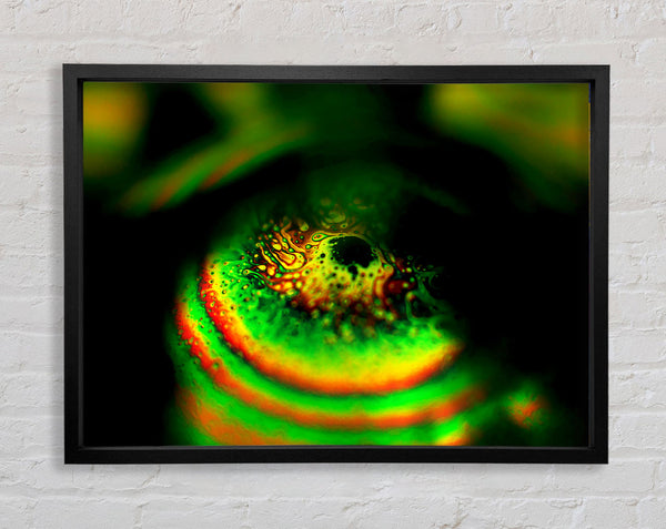Piercing Green Framed Print