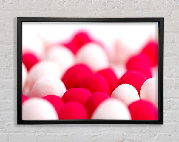 Pink And White Sweet Framed Print
