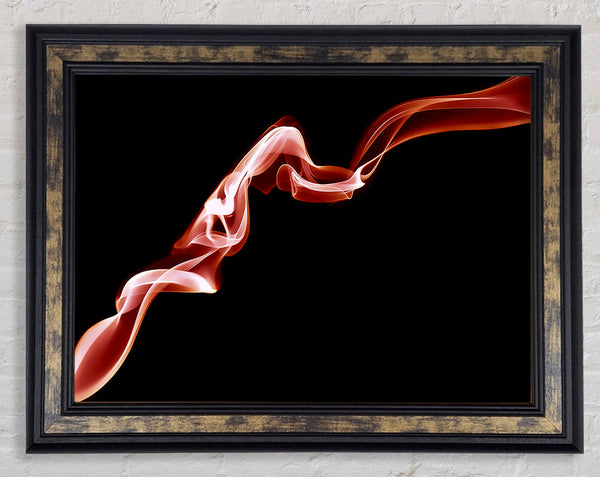 Pink Silk Twist Framed Print