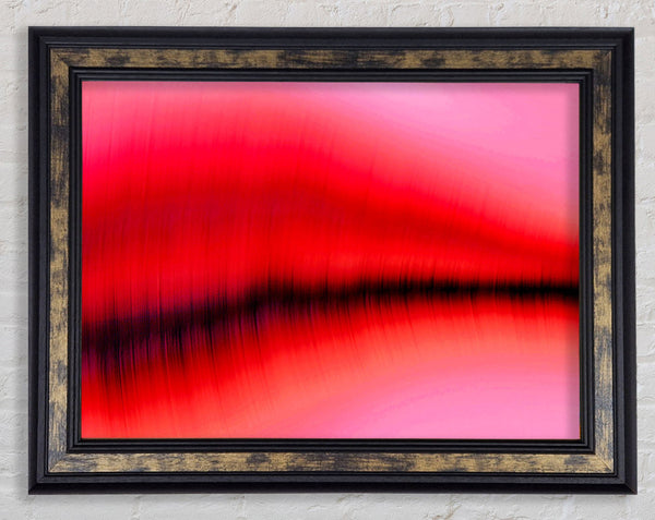 Pink Sound Wave Framed Print