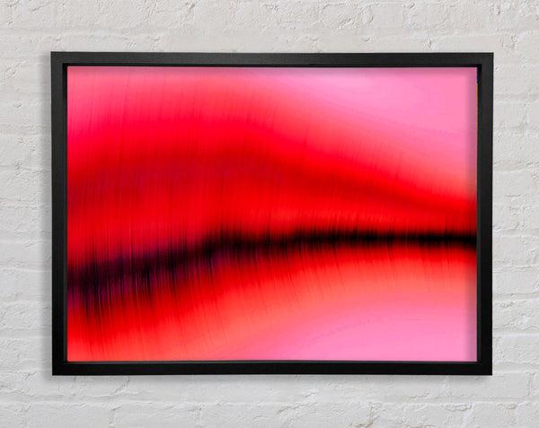 Pink Sound Wave Framed Print