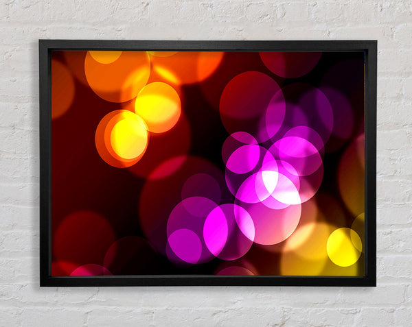 Psychedelic Spotlights Framed Print