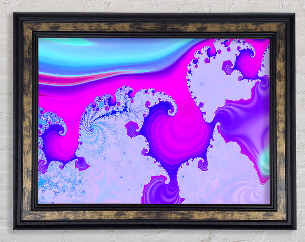 Psychedelic Wave Framed Print
