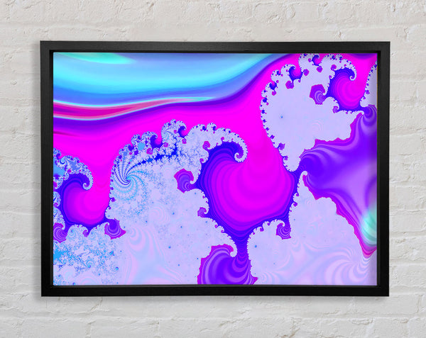 Psychedelic Wave Framed Print