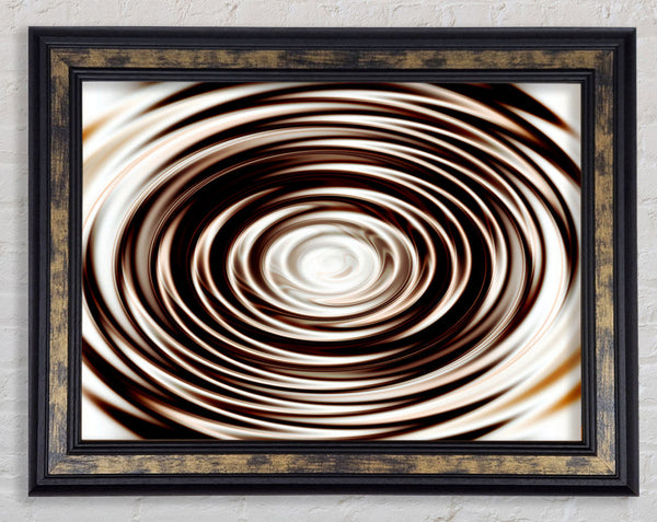 Perfect Chocolate Ripple Framed Print