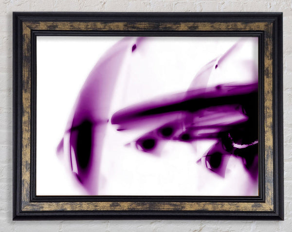 Purple Alien Planet Framed Print