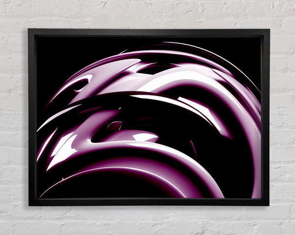 Purple Bend Framed Print