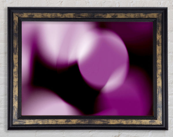 Purple Disco Framed Print