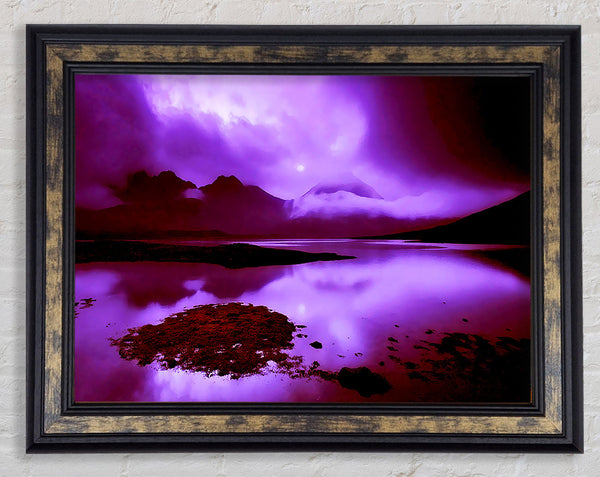 Purple Loch Dusk Framed Print
