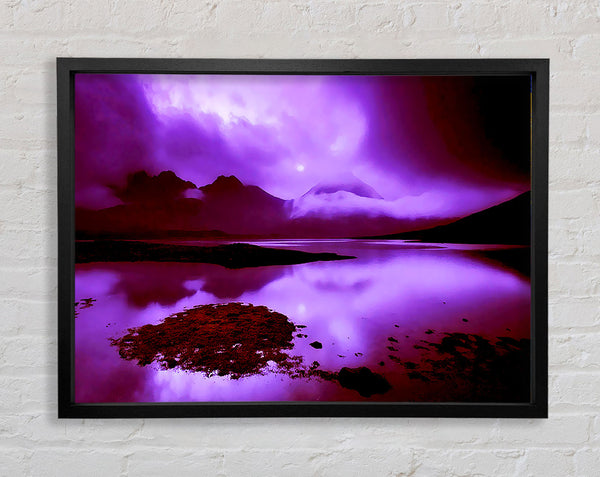 Purple Loch Abenddämmerung