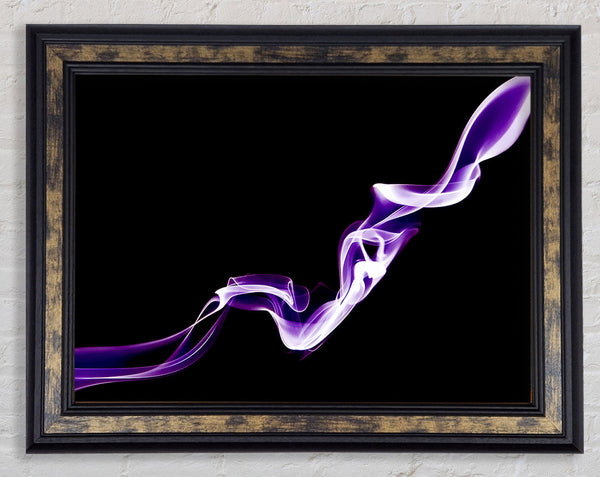 Purple Silk Framed Print