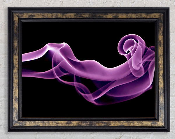 Purple Smoke Framed Print
