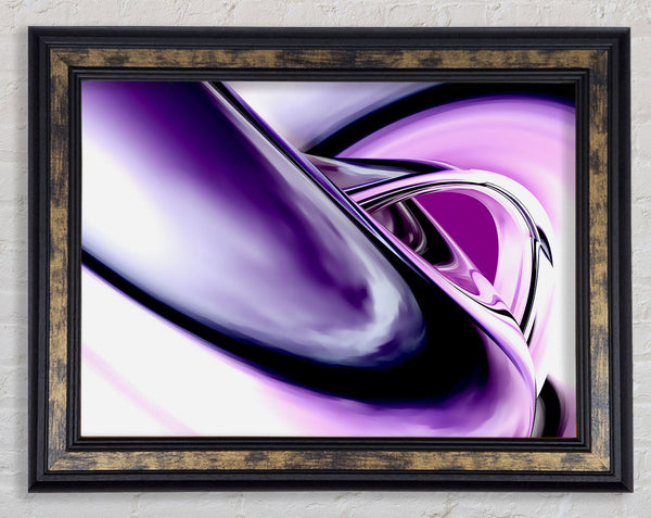 Purple Time Tunnel Framed Print