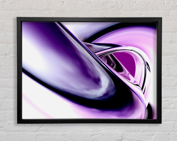 Purple Time Tunnel Framed Print
