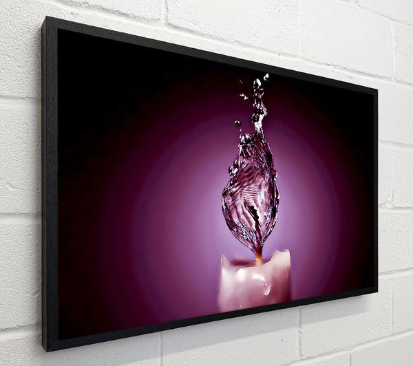 Purple Water Candle