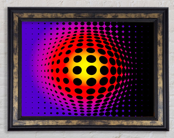 Pushing Through Framed Print