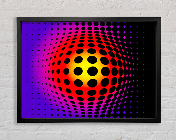 Pushing Through Framed Print
