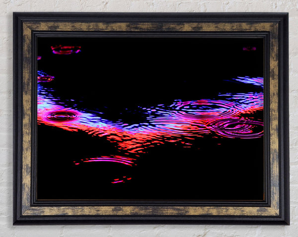 Rain Colorful Framed Print