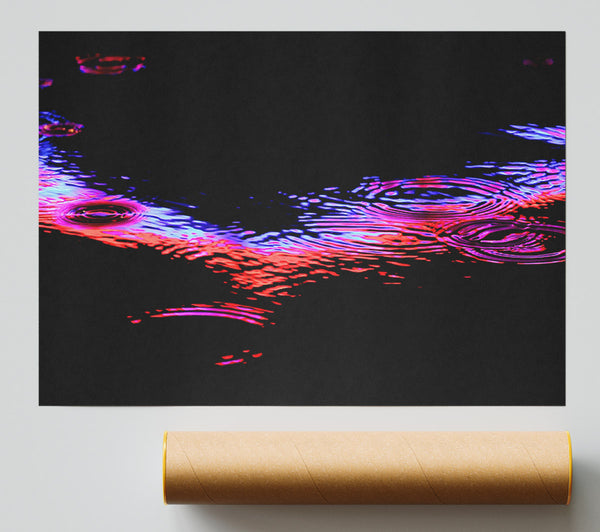 Rain Colorful Print
