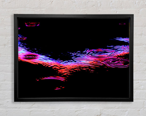 Rain Colorful Framed Print