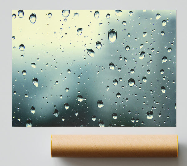 Rain Drops At Dusk Giclee Print