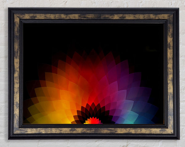 Rainbow Pyramids Framed Print