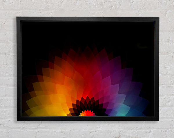 Rainbow Pyramids Framed Print