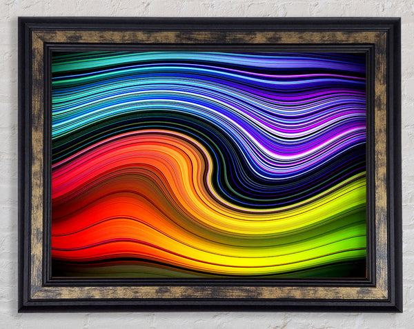 Rainbow Flow Framed Print
