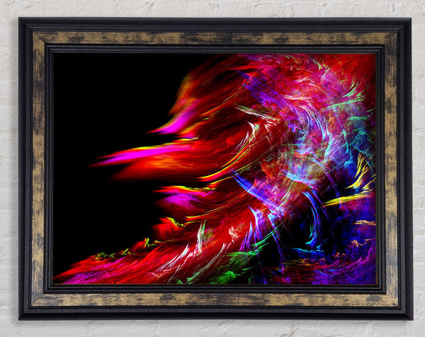 Rainbow Inferno Framed Print