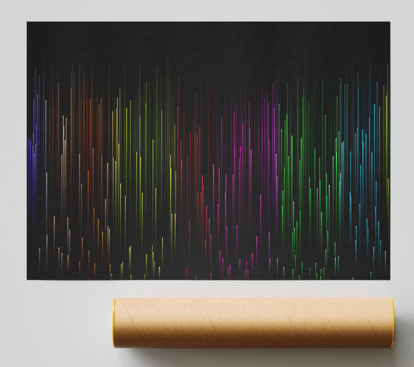 Rainbow Lines Giclee Print