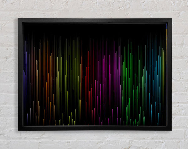 Rainbow Lines Framed Print