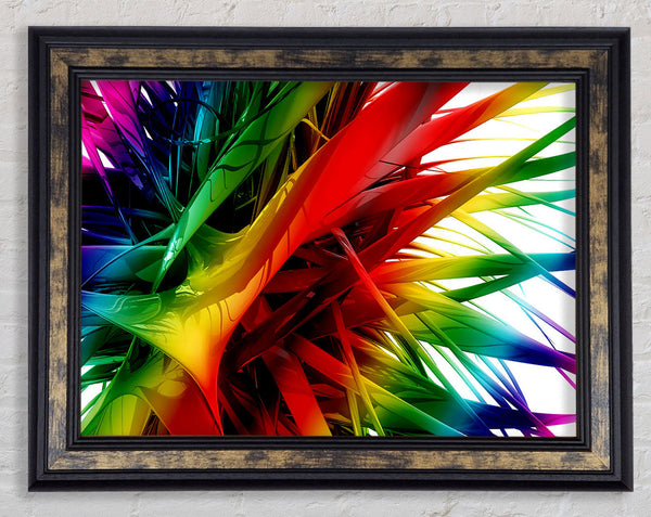 Rainbow Maze Framed Print
